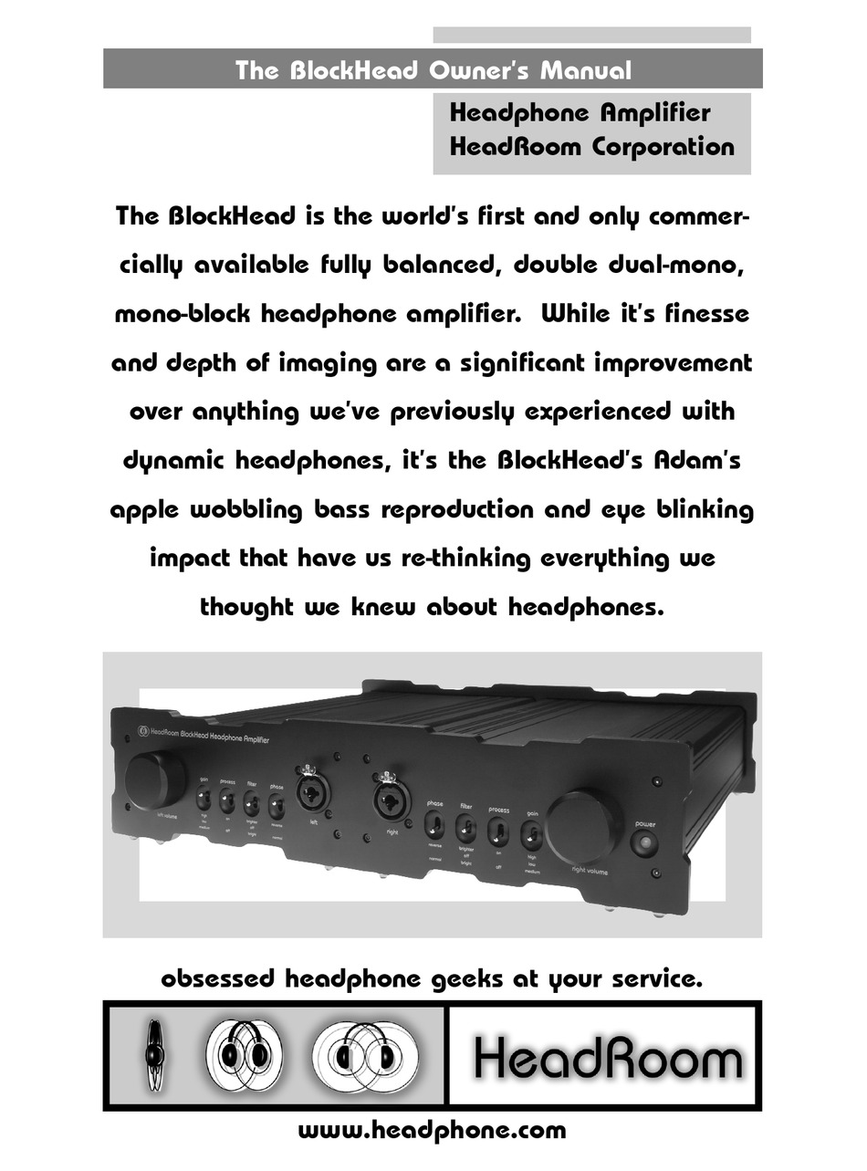 HEADROOM BLOCKHEAD OWNER