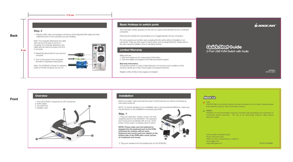 IOGEAR OC9632U QUICK START MANUAL Pdf Download ManualsLib