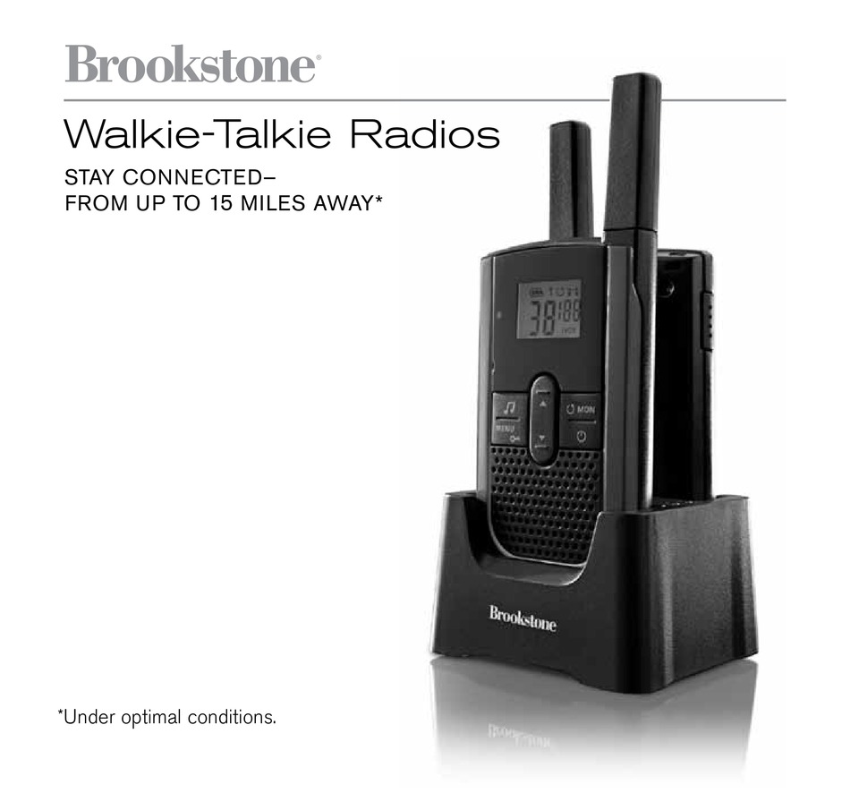 Key Lock Brookstone Walkie Talkie Radios Instruction Manual