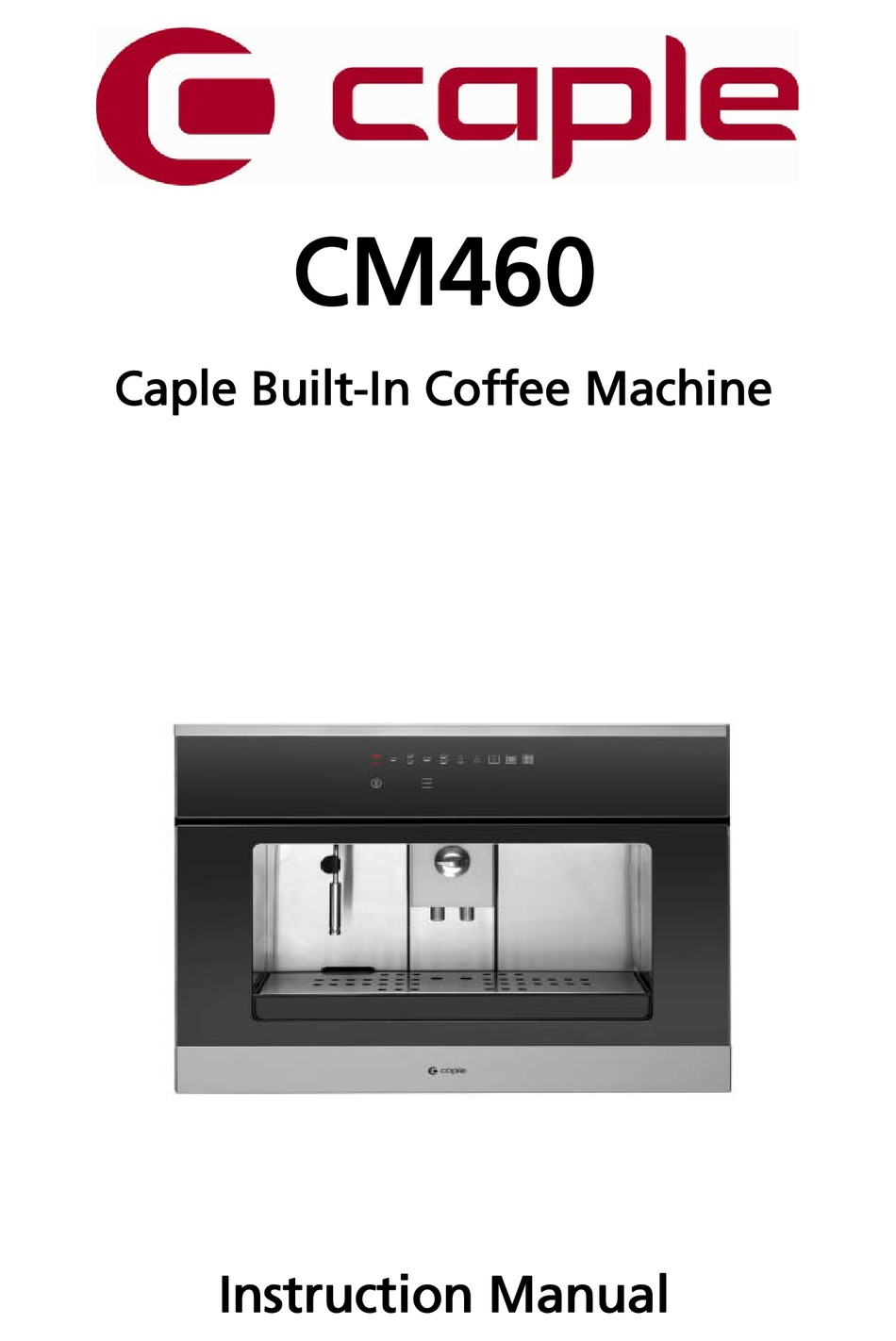 CAPLE CM460 INSTRUCTION MANUAL Pdf 