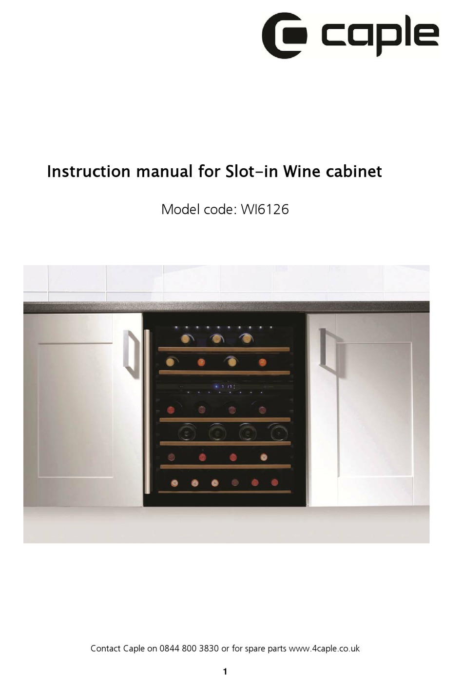 CAPLE WI6126 INSTRUCTION MANUAL Pdf Download ManualsLib