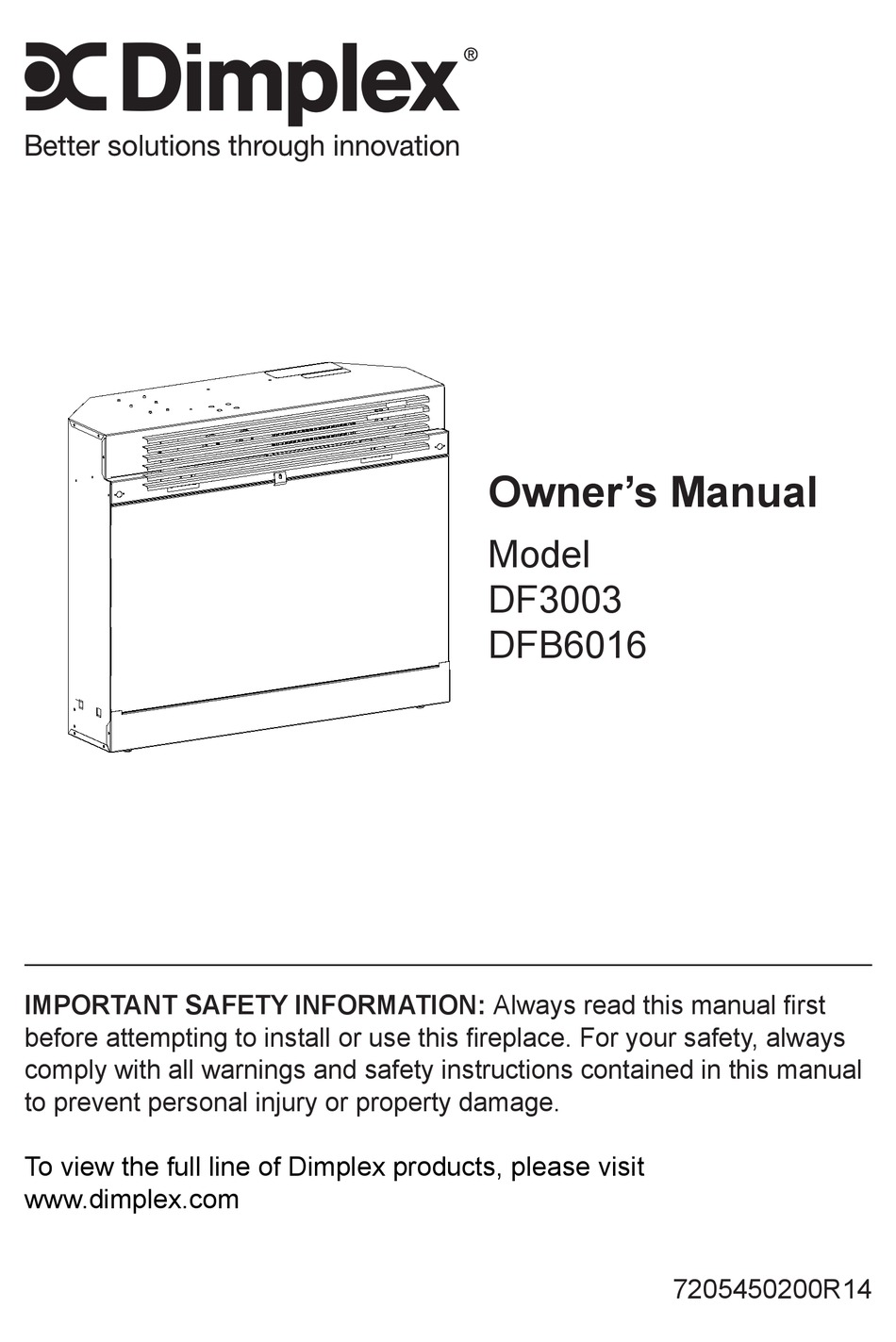 DIMPLEX DF3003 OWNER