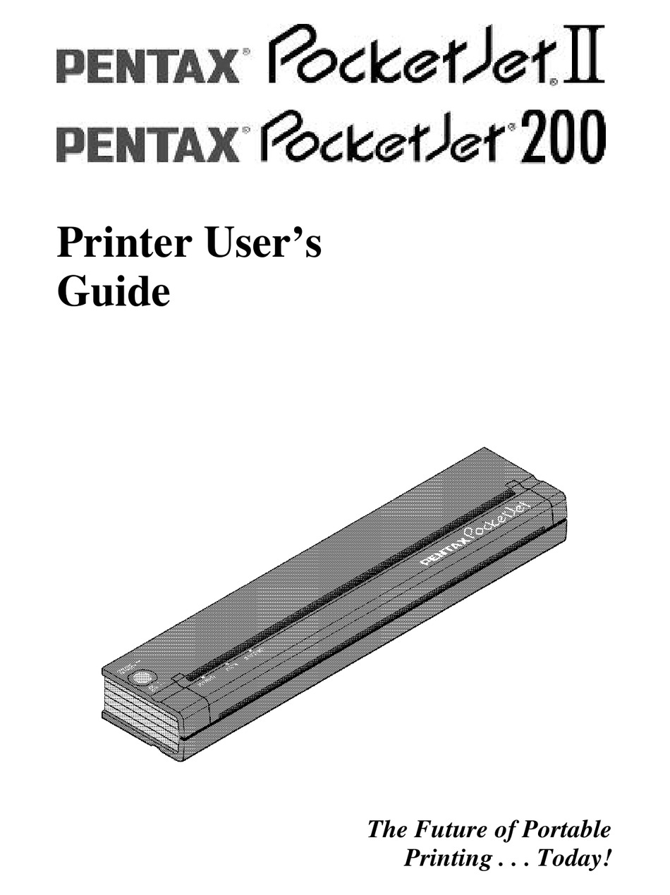 Windows 7 Drivers For Pentax Pocketjet3 - Pentax Pocketjet ...