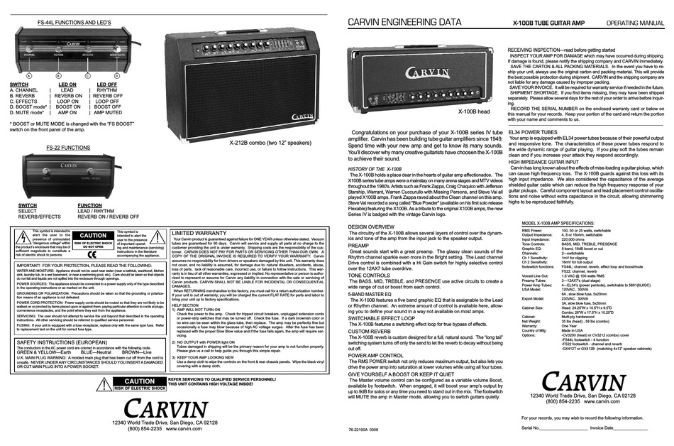 carvin amp serial number lookup