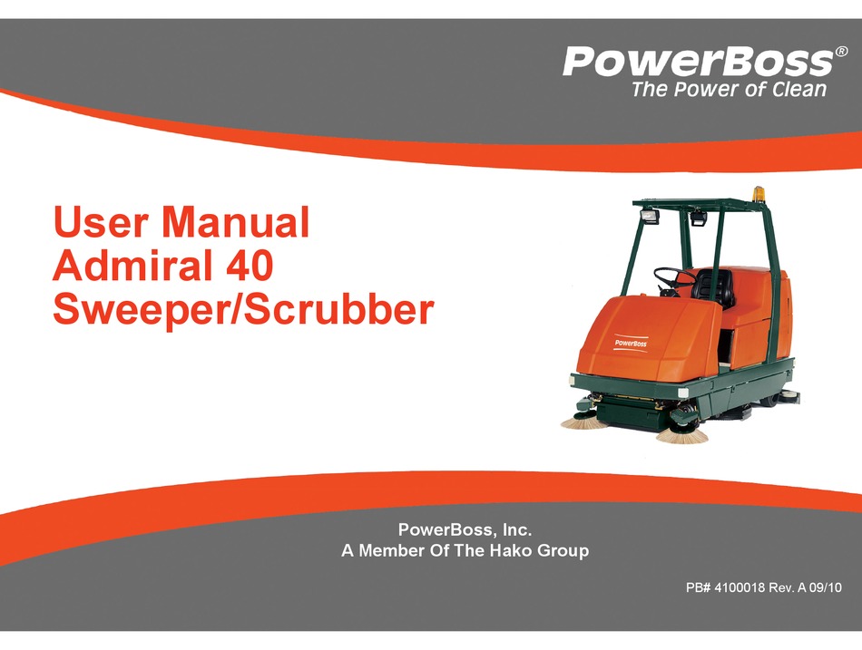 POWERBOSS ADMIRAL 40 USER MANUAL Pdf Download ManualsLib