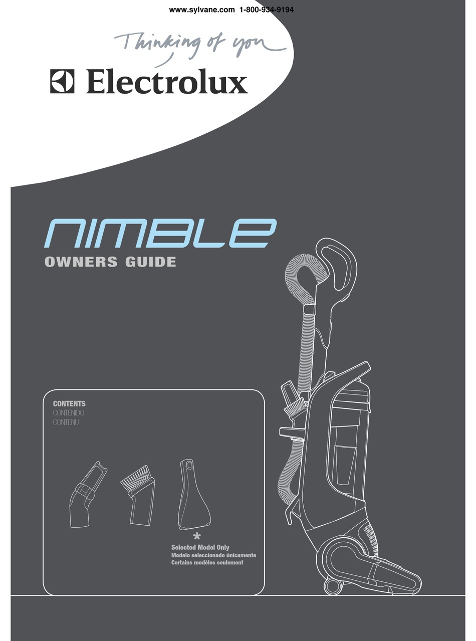 ELECTROLUX NIMBLE OWNER'S MANUAL Pdf Download ManualsLib