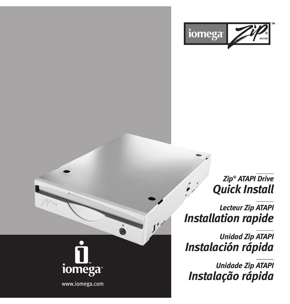 IOMEGA ZIP ATAPI QUICK INSTALL MANUAL Pdf Download ManualsLib