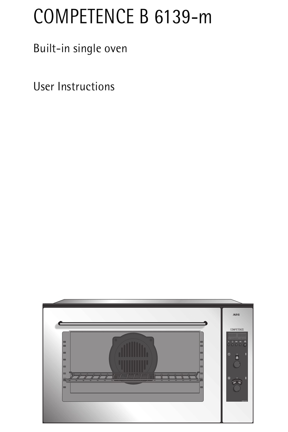 AEG COMPETENCE B 6139-M USER INSTRUCTIONS Pdf Download | ManualsLib