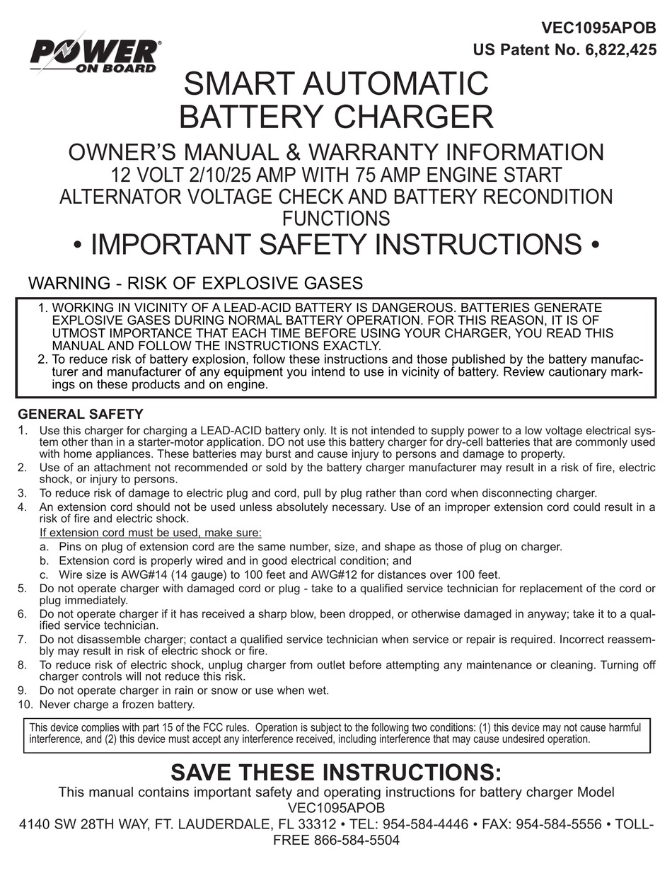 Bc25ep Battery Charger Manual 13+ Pages - Latest Edition 