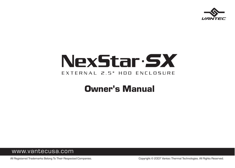 vantec nexstar sx