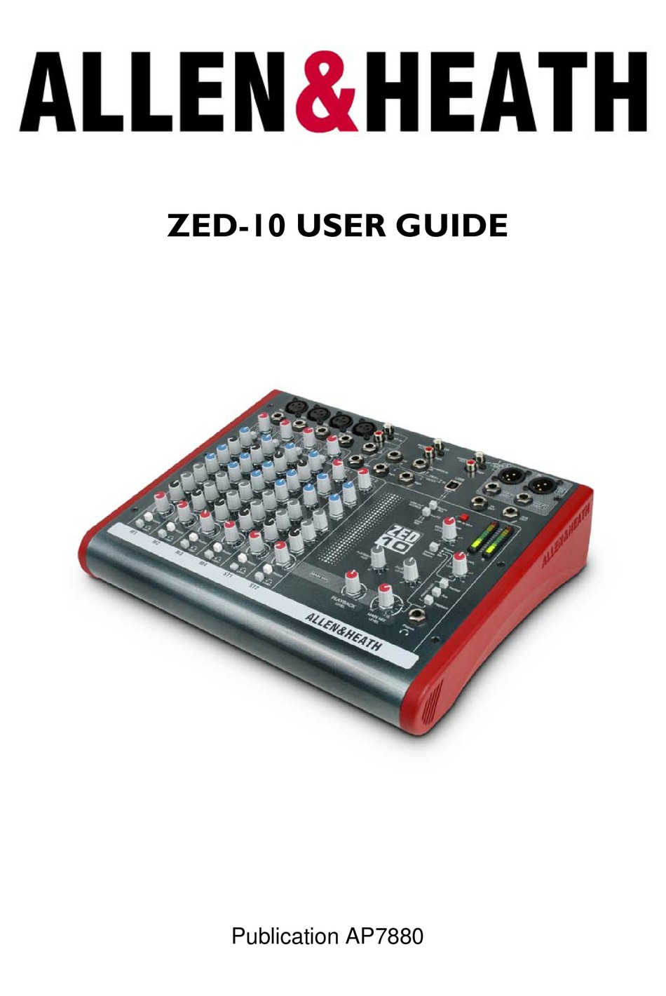 ALLEN & HEATH ZED10 USER MANUAL Pdf Download ManualsLib
