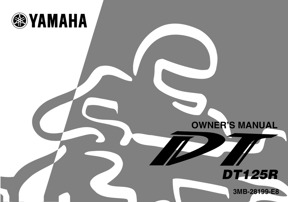 Manuel propriétaire Yamaha DT125R DT 125 R DTR owner's manual éd 87 