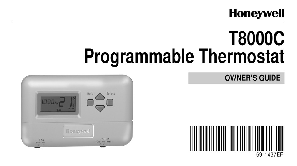 HONEYWELL T8000C OWNER