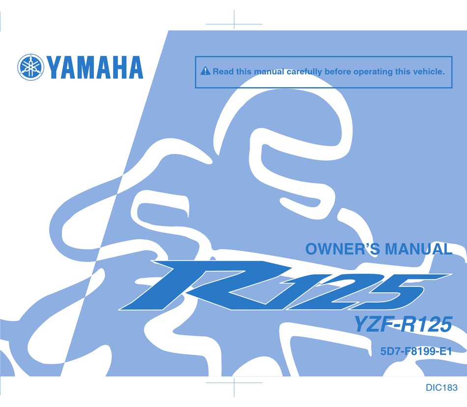 Yamaha YZF-R 125 ABS 2015 Haynes Service Repair Manual 6009 