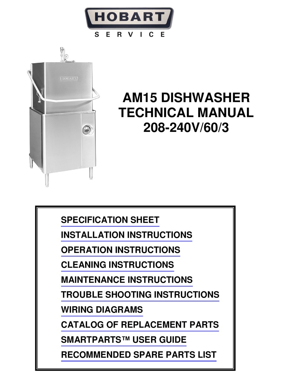 Hobart Service Am15 Technical Manual Pdf Download Manualslib