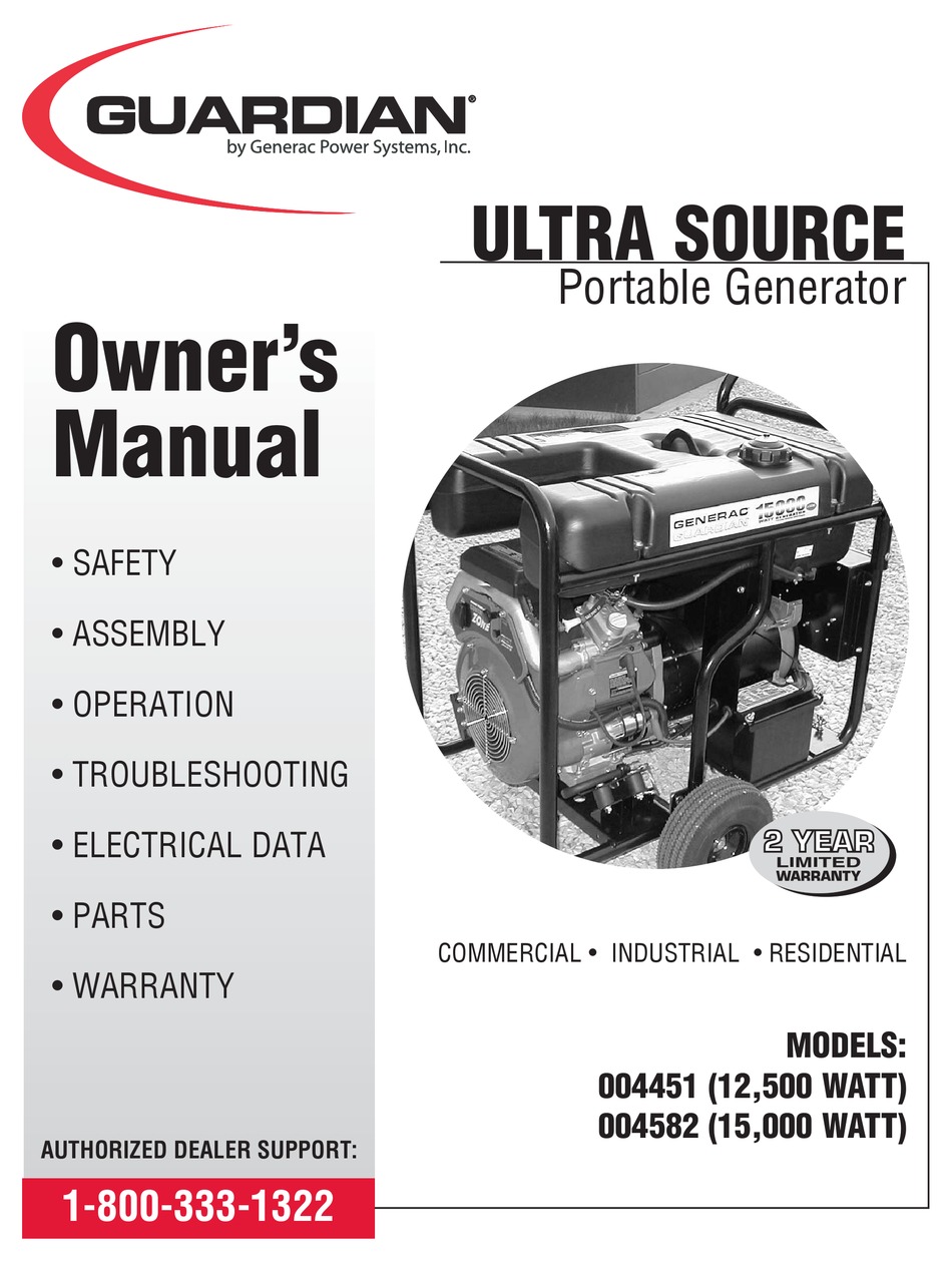 Guardian Ultra Source 004451 Owner S Manual Pdf Download Manualslib