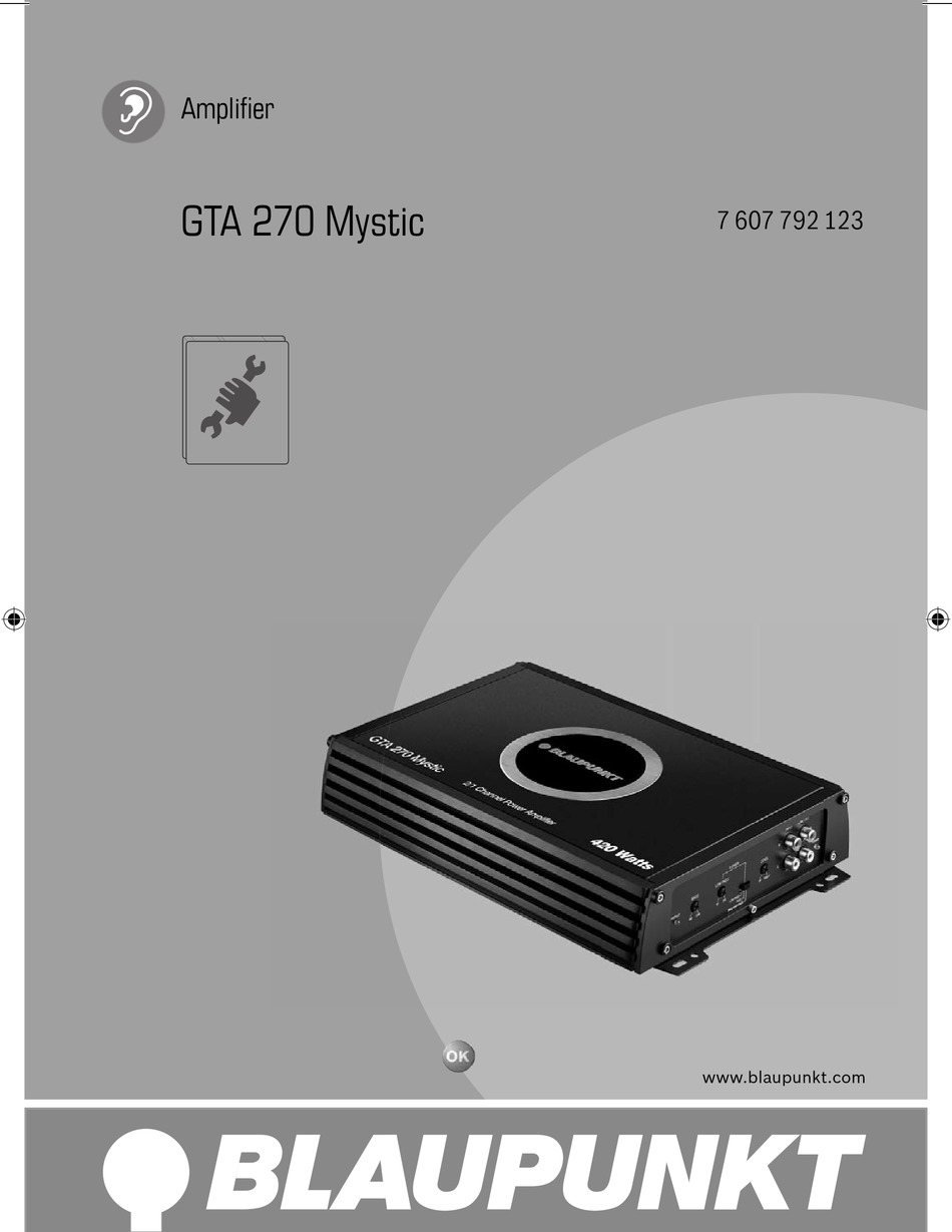 BLAUPUNKT GTA 270 MYSTIC OPERATING AND INSTALLATION MANUAL Pdf Download ...