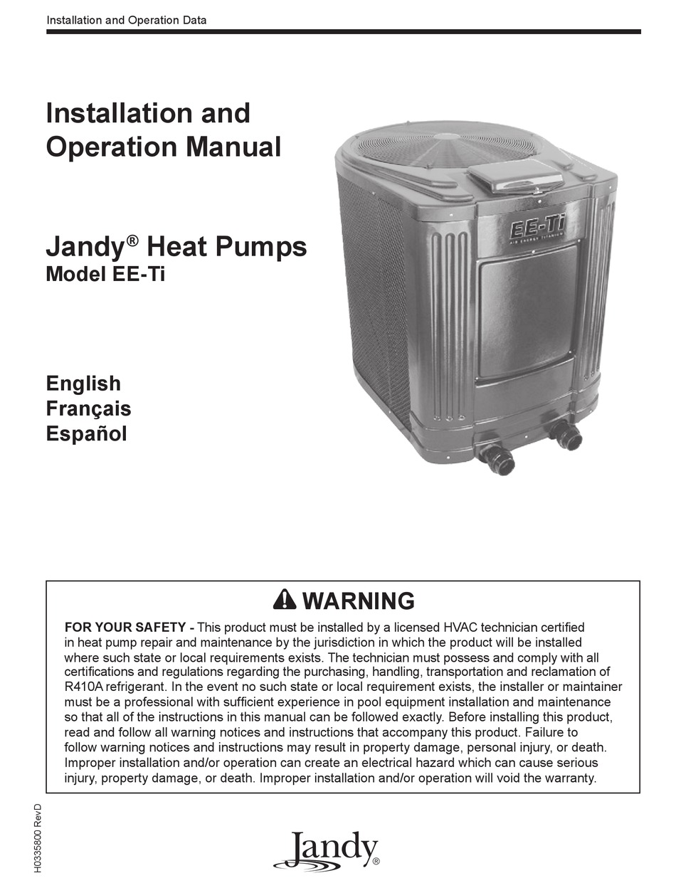 JANDY EETI INSTALLATION & OPERATION MANUAL Pdf Download ManualsLib