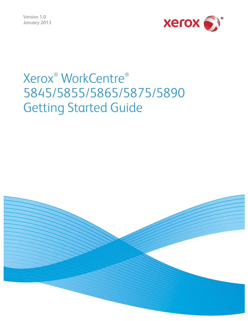 XEROX WORKCENTRE 5845 GETTING STARTED MANUAL Pdf Download | ManualsLib