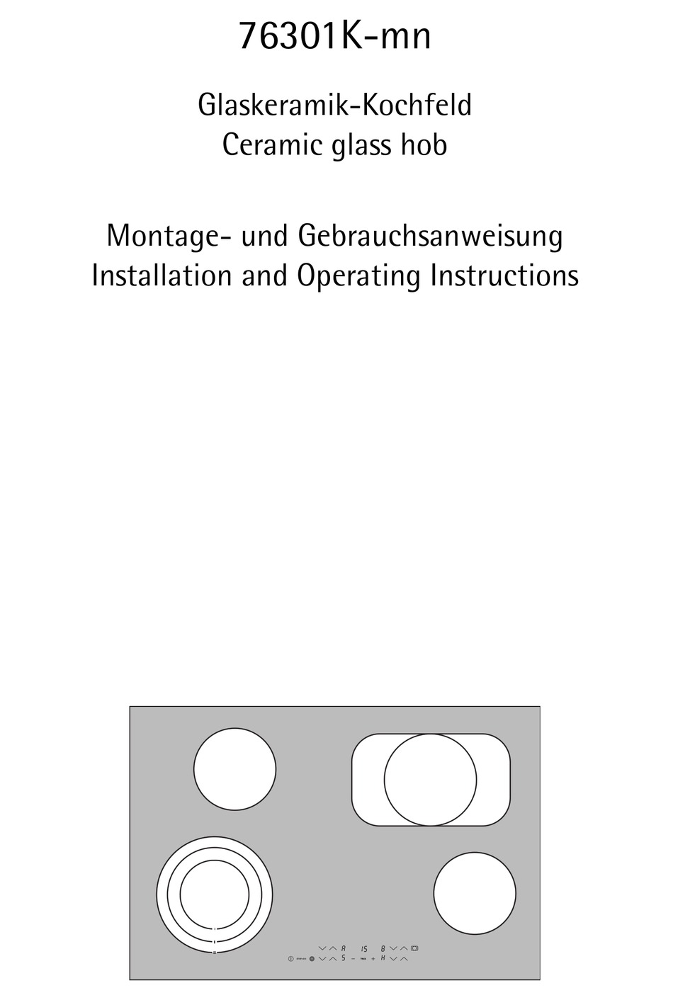 Aeg Electrolux 76301k Mn Installation And Operating Instructions Manual Pdf Download Manualslib