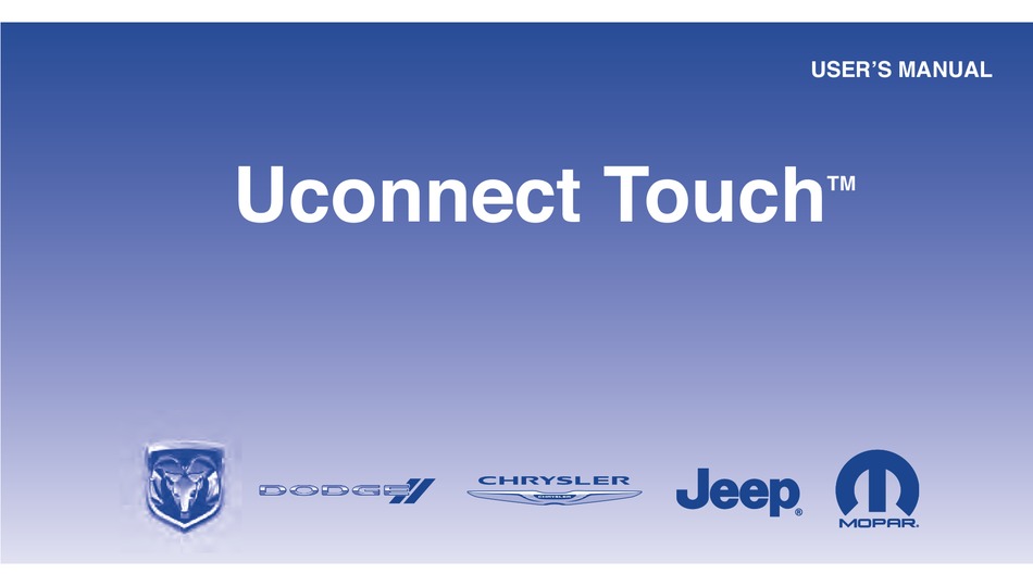 CHRYSLER UCONNECT TOUCH USER MANUAL Pdf Download ManualsLib