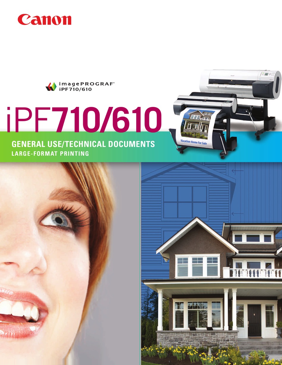 CANON IMAGEPROGRAF IPF710 BROCHURE & SPECS Pdf Download | ManualsLib