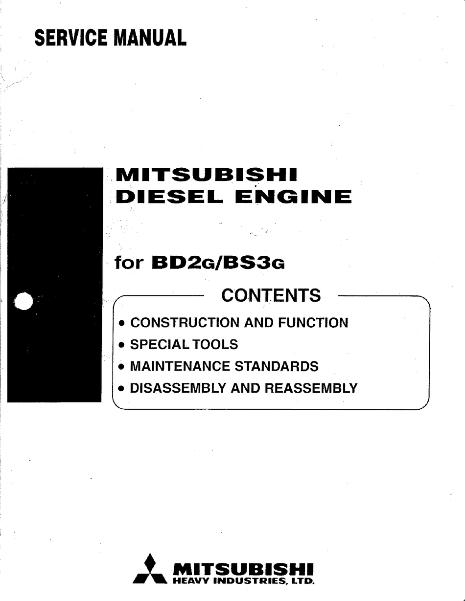 Mitsubishi Heavy Industries Bd2g Service Manual Pdf Download Manualslib