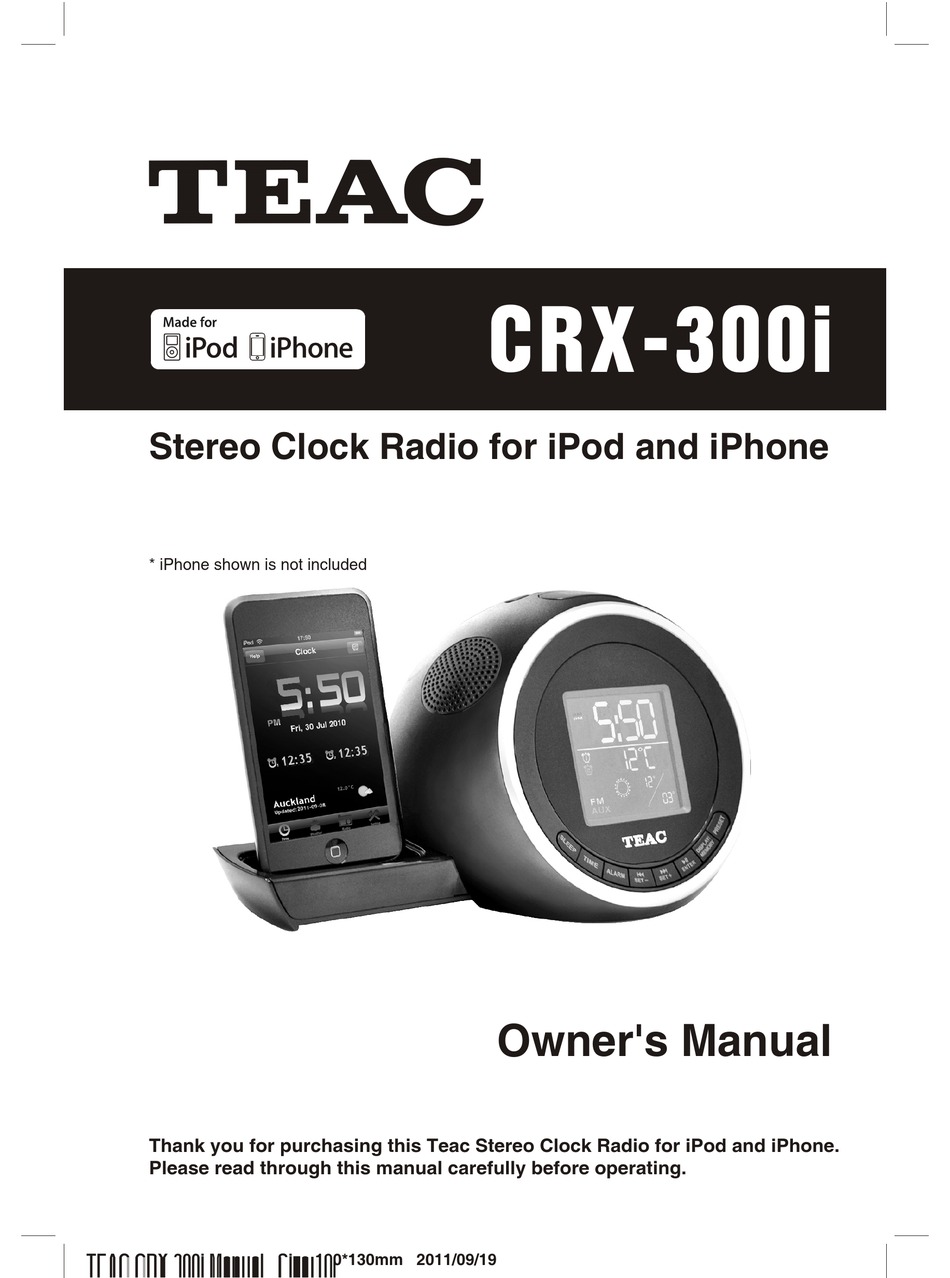 teac radio clock
