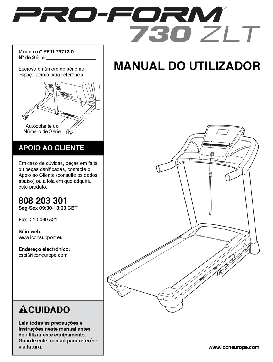 pro-form-730-zlt-treadmill-manual-do-utilizador-pdf-download-manualslib