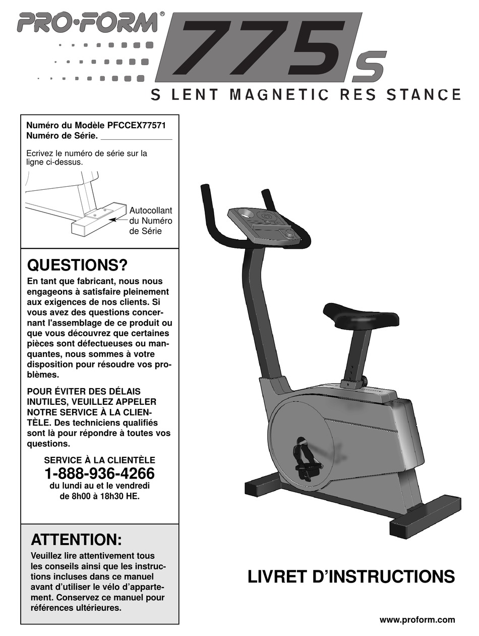 Proform 775s 2024 exercise bike