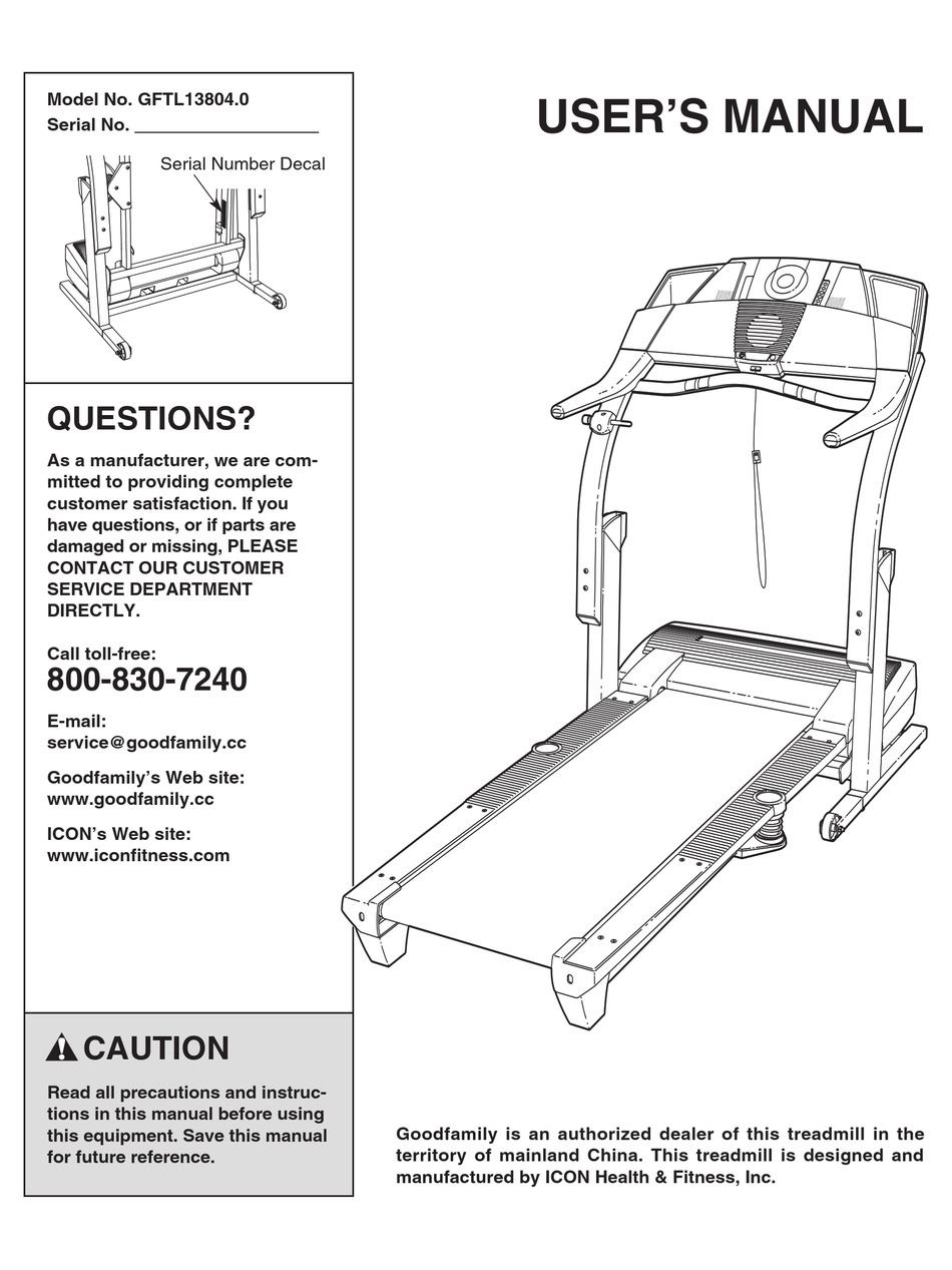 PRO-FORM 790CD/790TR TREADMILL USER MANUAL Pdf Download | ManualsLib