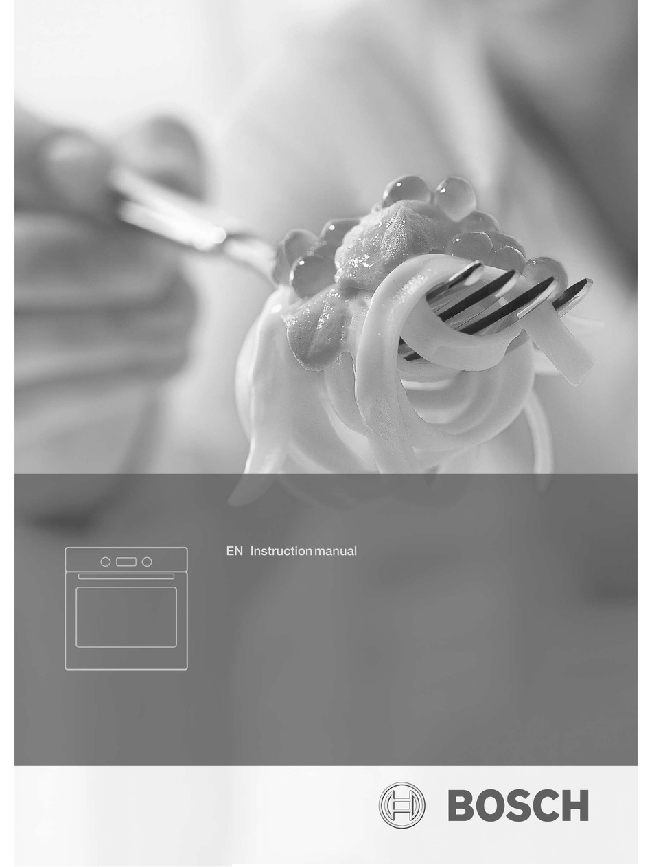 BOSCH OVEN INSTRUCTION MANUAL Pdf Download ManualsLib