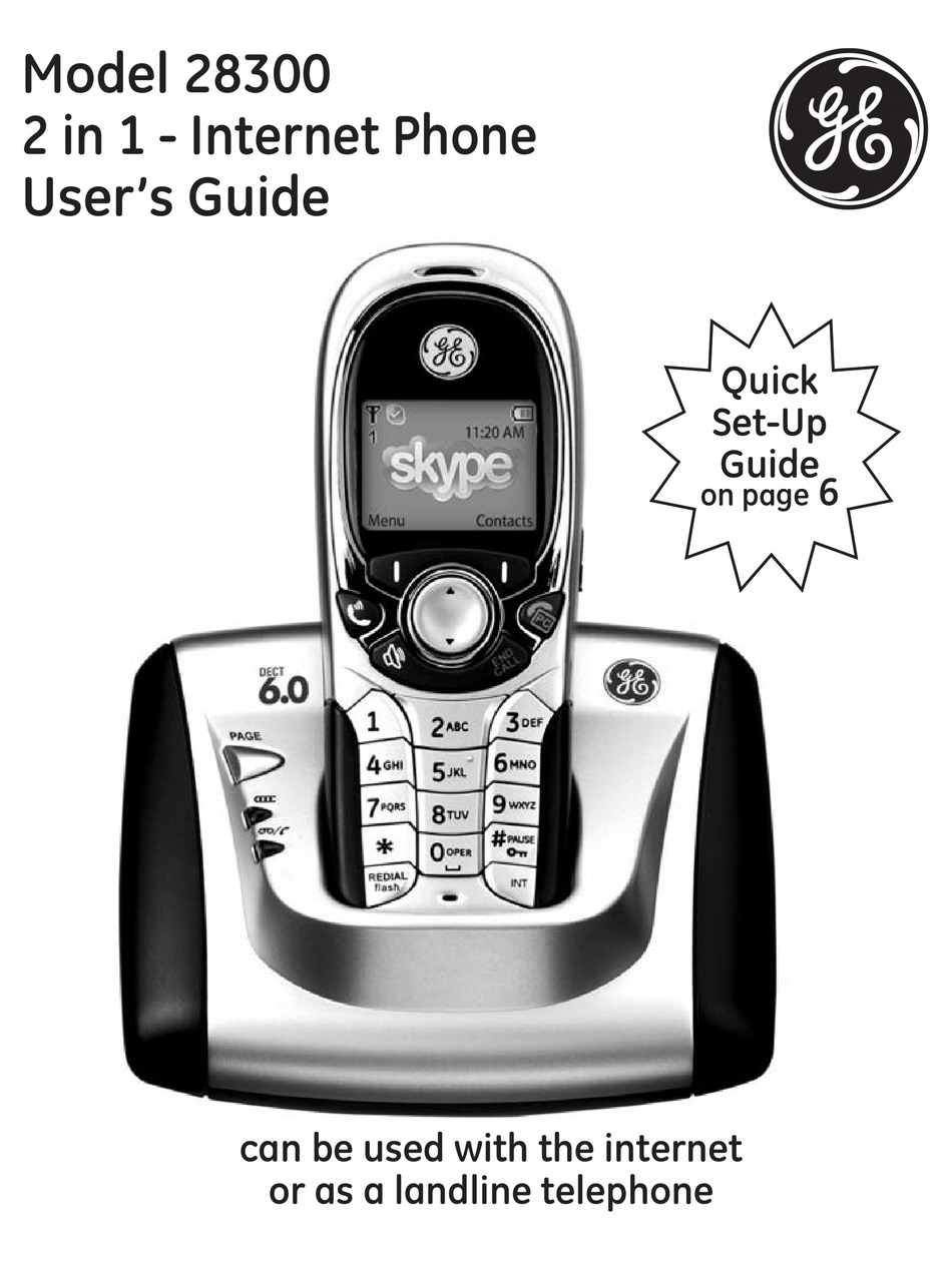 GE PHONE 28300 USER MANUAL Pdf Download ManualsLib