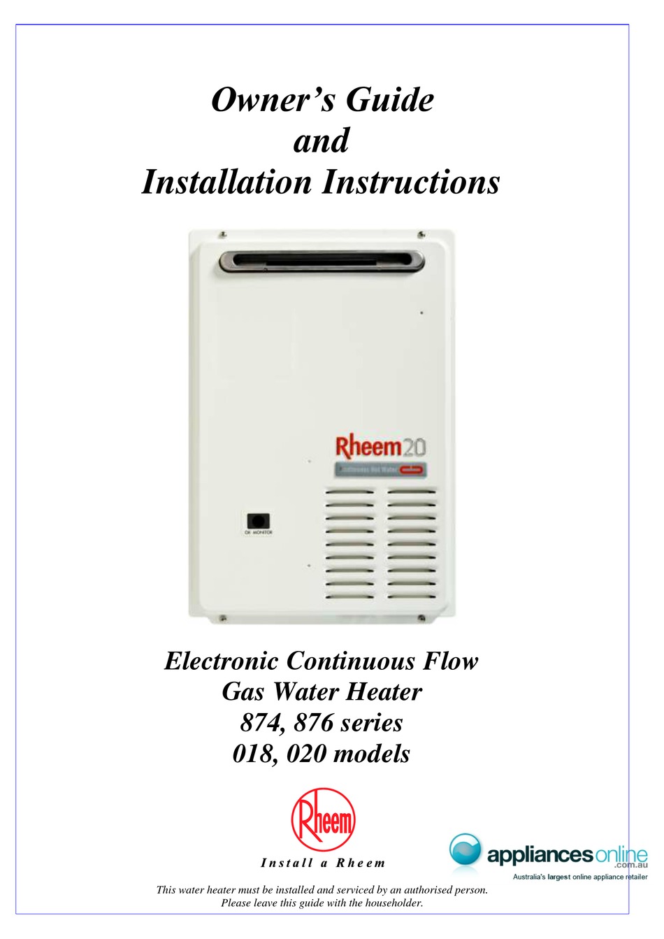 rheem manuals online