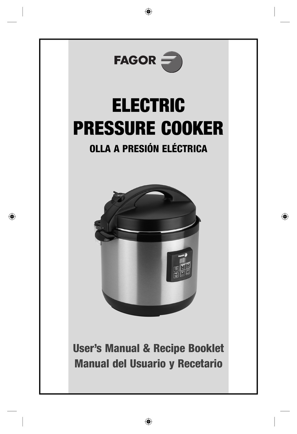 FAGOR ELECTRIC PRESSURE COOKER USER MANUAL Pdf Download | ManualsLib