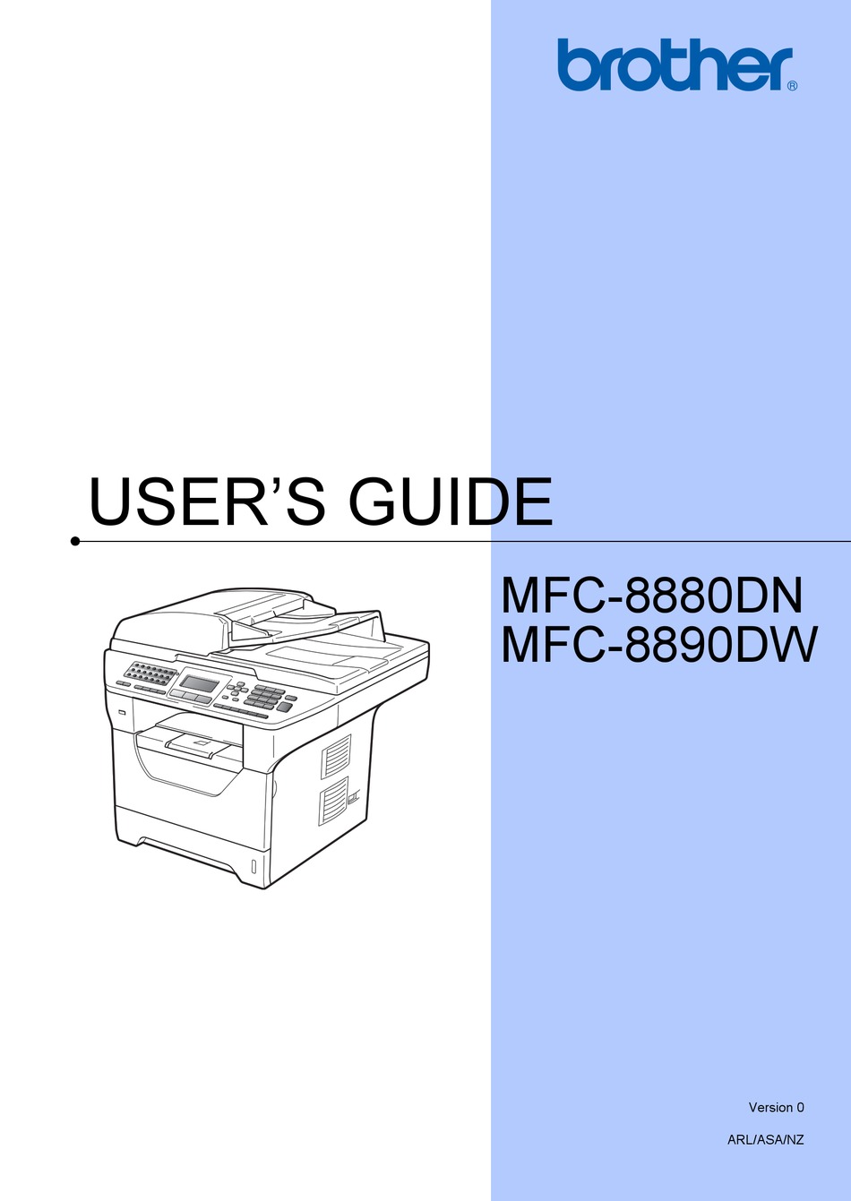 BROTHER MFC-8880DN USER MANUAL Pdf Download ManualsLib