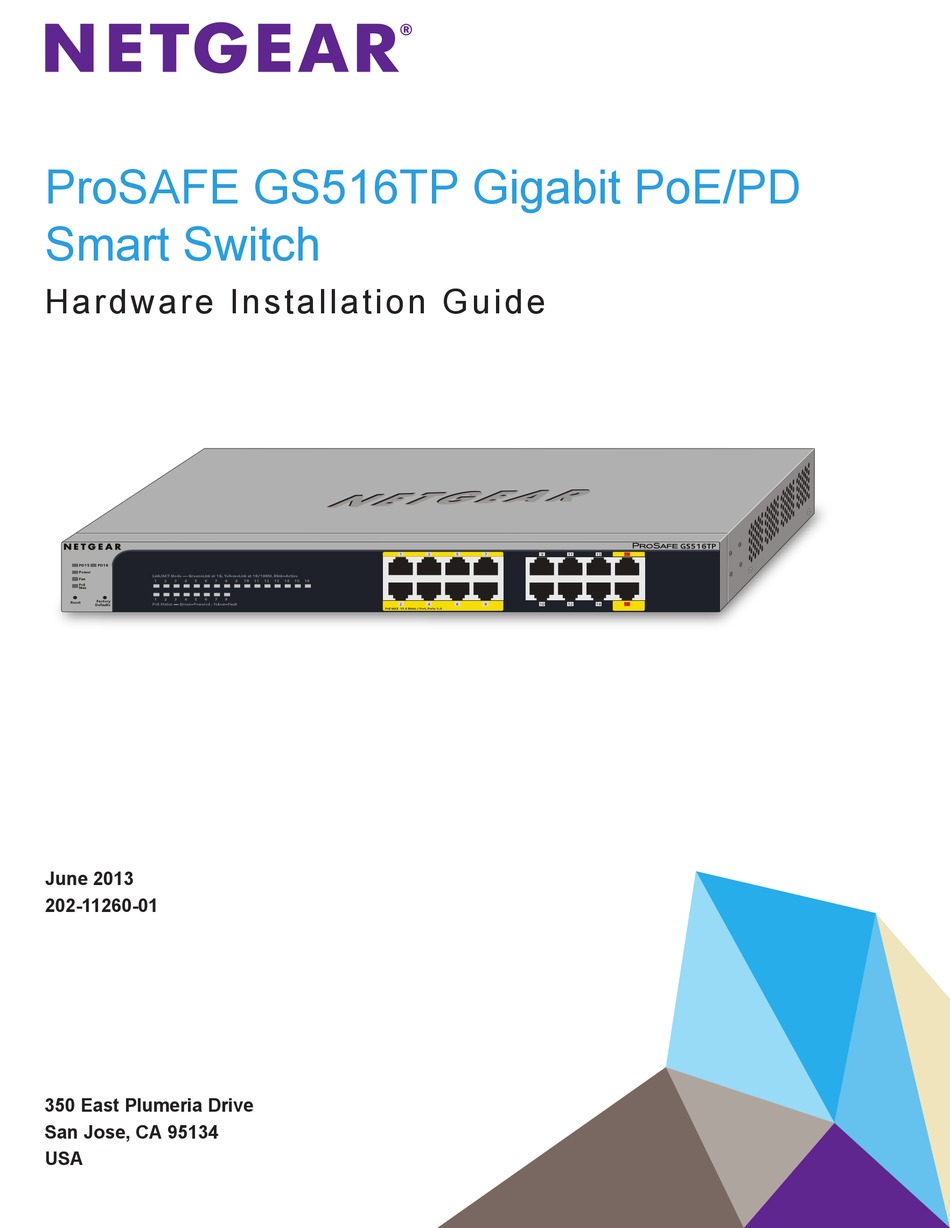 NETGEAR PROSAFE GS516TP INSTALLATION MANUAL Pdf Download | ManualsLib