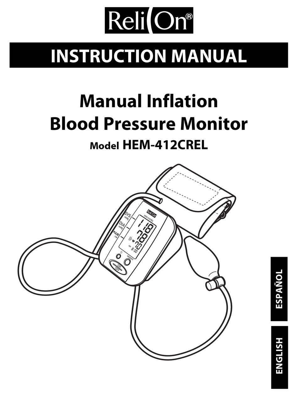 Omron reli on blood pressure monitor 7100REL with 2 cuffs (One large)