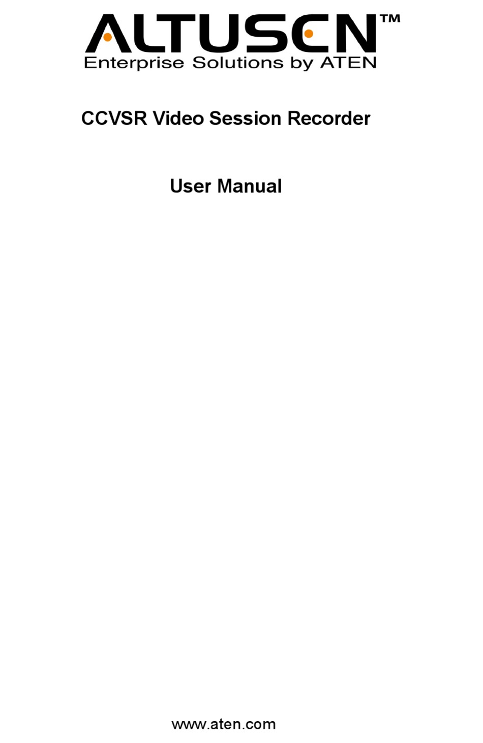 Altusen Ccvsr User Manual Pdf Download Manualslib