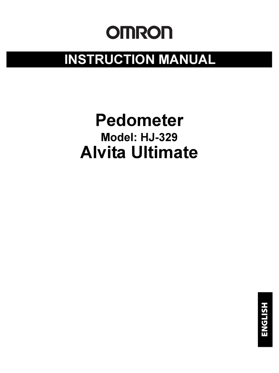 OMRON HJ-329 INSTRUCTION MANUAL Pdf Download | ManualsLib
