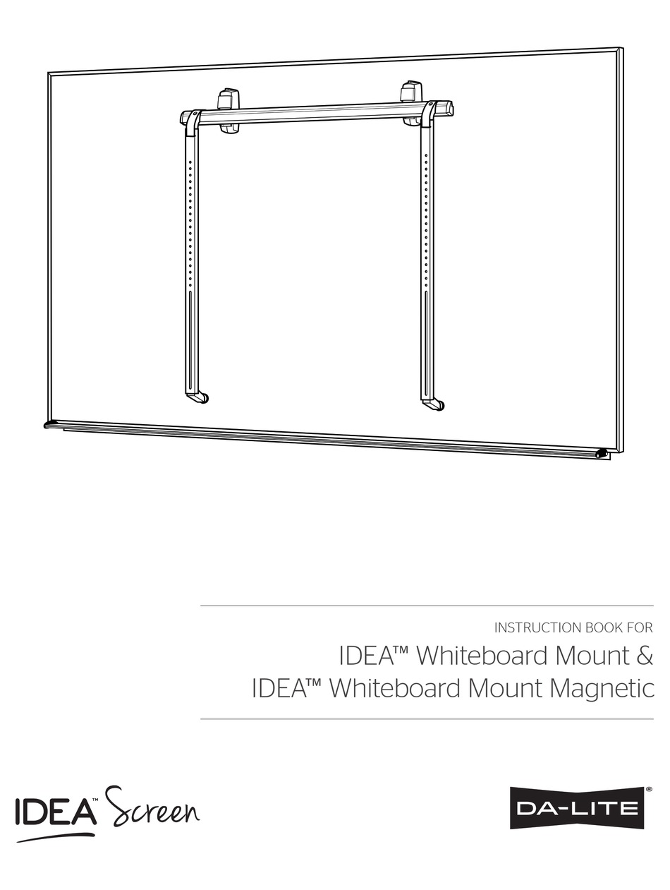 DALITE WHITEBOARD MOUNT INSTRUCTION BOOK Pdf Download ManualsLib