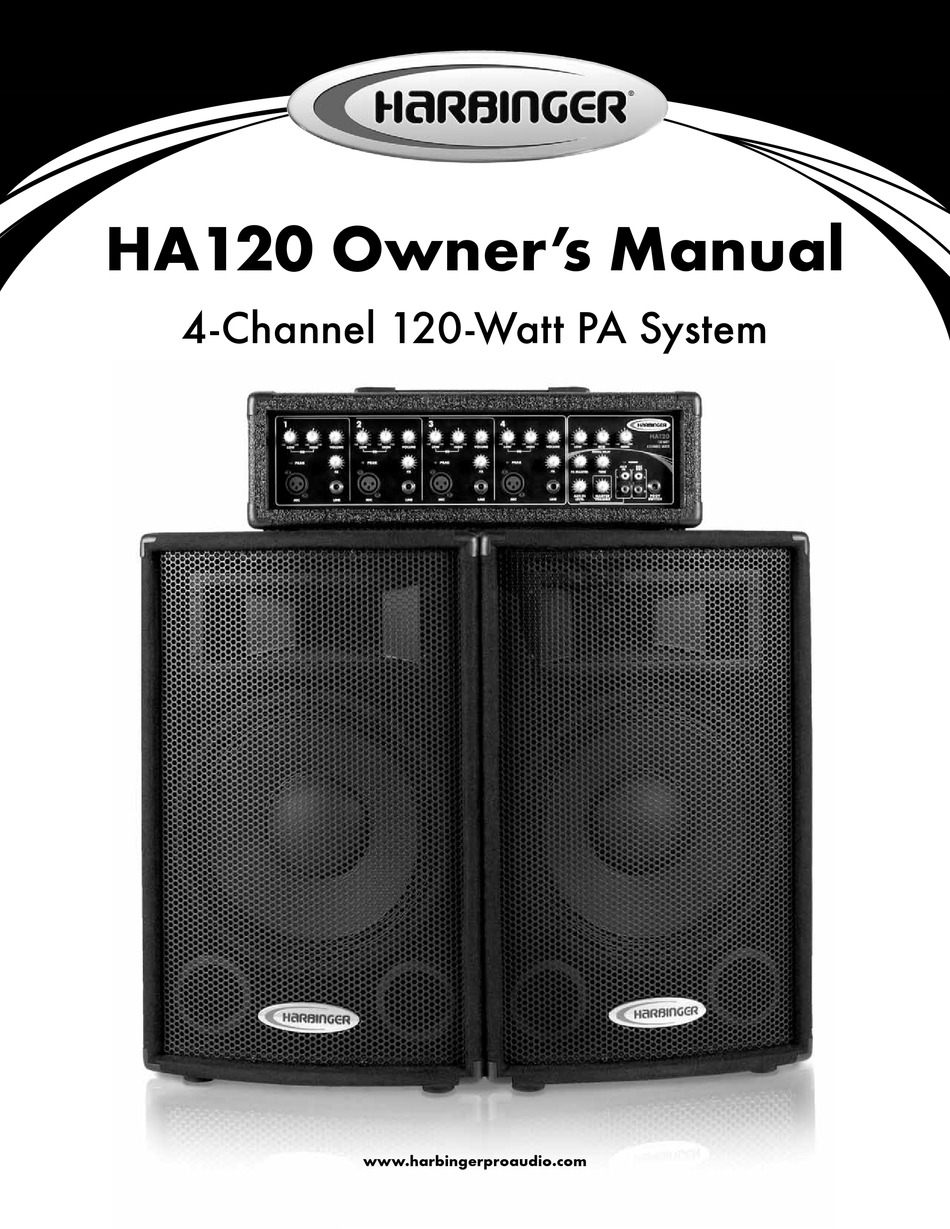 harbinger ha120 speakers