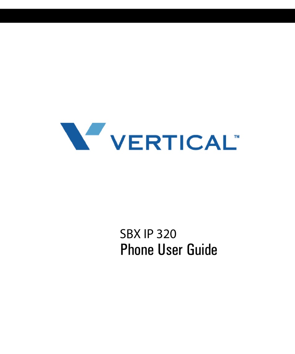 vertical sbx 320 manual