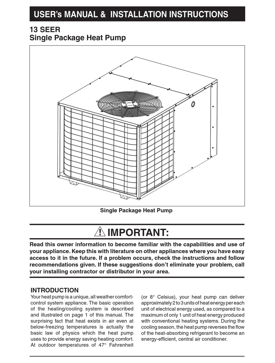 nordyne package unit