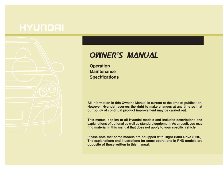 Hyundai I40 Owner S Manual Pdf Download Manualslib