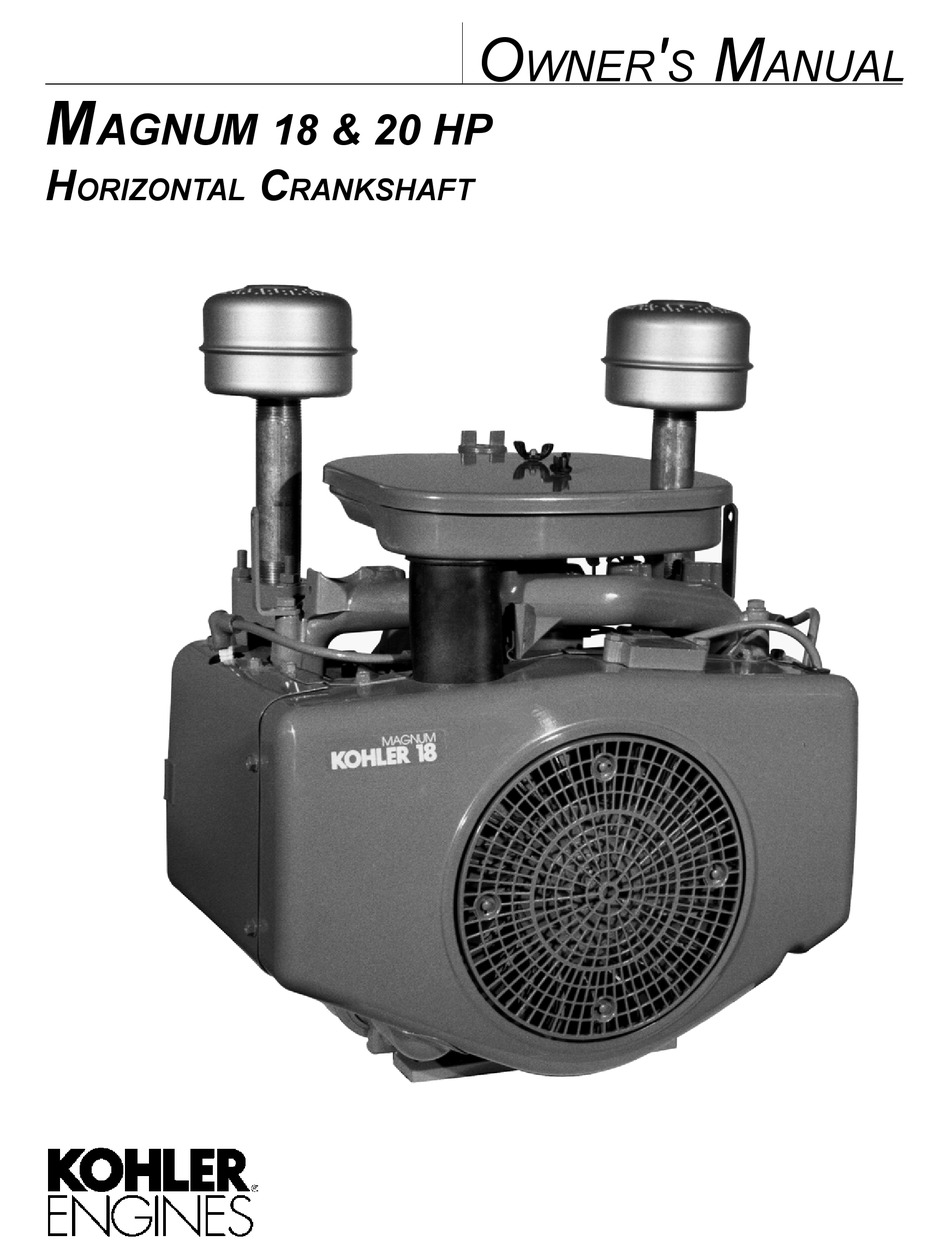 KOHLER MAGNUM 18 HP OWNER