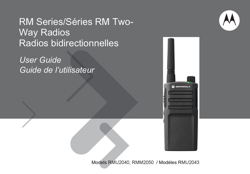 MOTOROLA RMU2040 USER MANUAL Pdf Download | ManualsLib