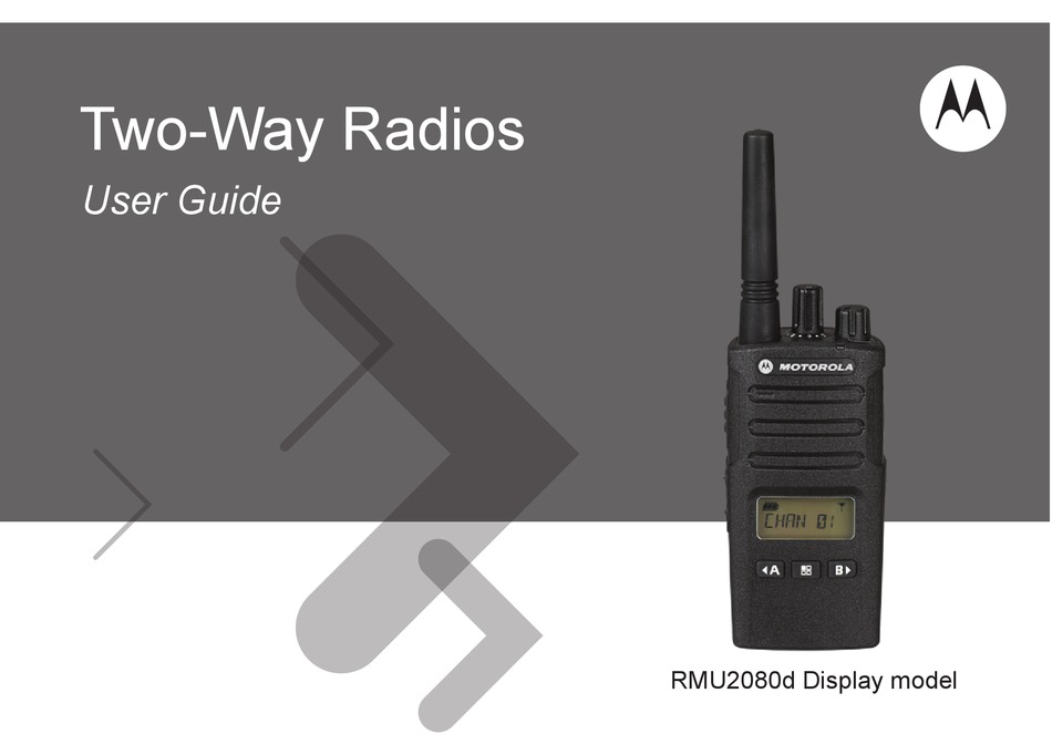 MOTOROLA RMU2080D USER MANUAL Pdf Download | ManualsLib