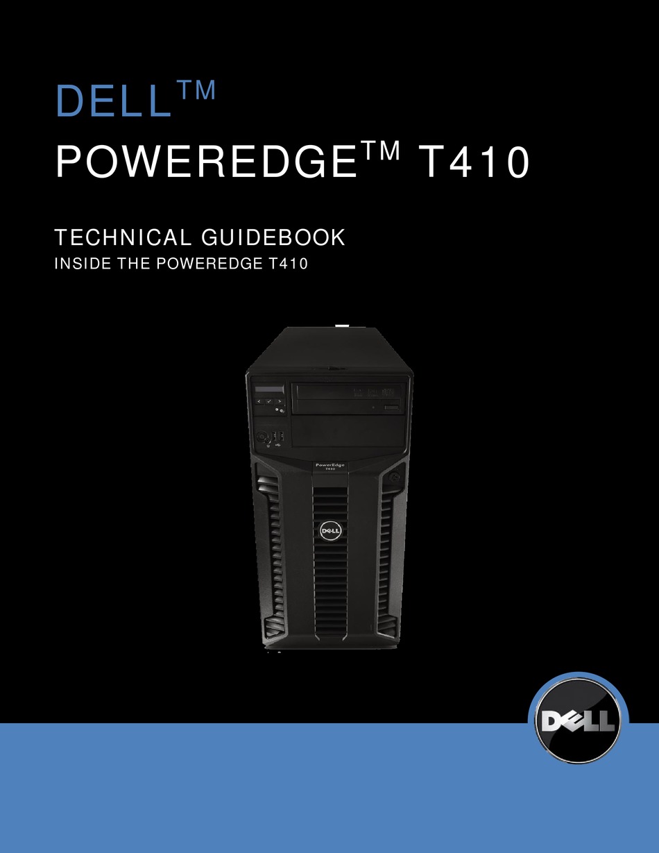 DELL POWEREDGE T410 TECHNICAL MANUALBOOK Pdf Download ManualsLib