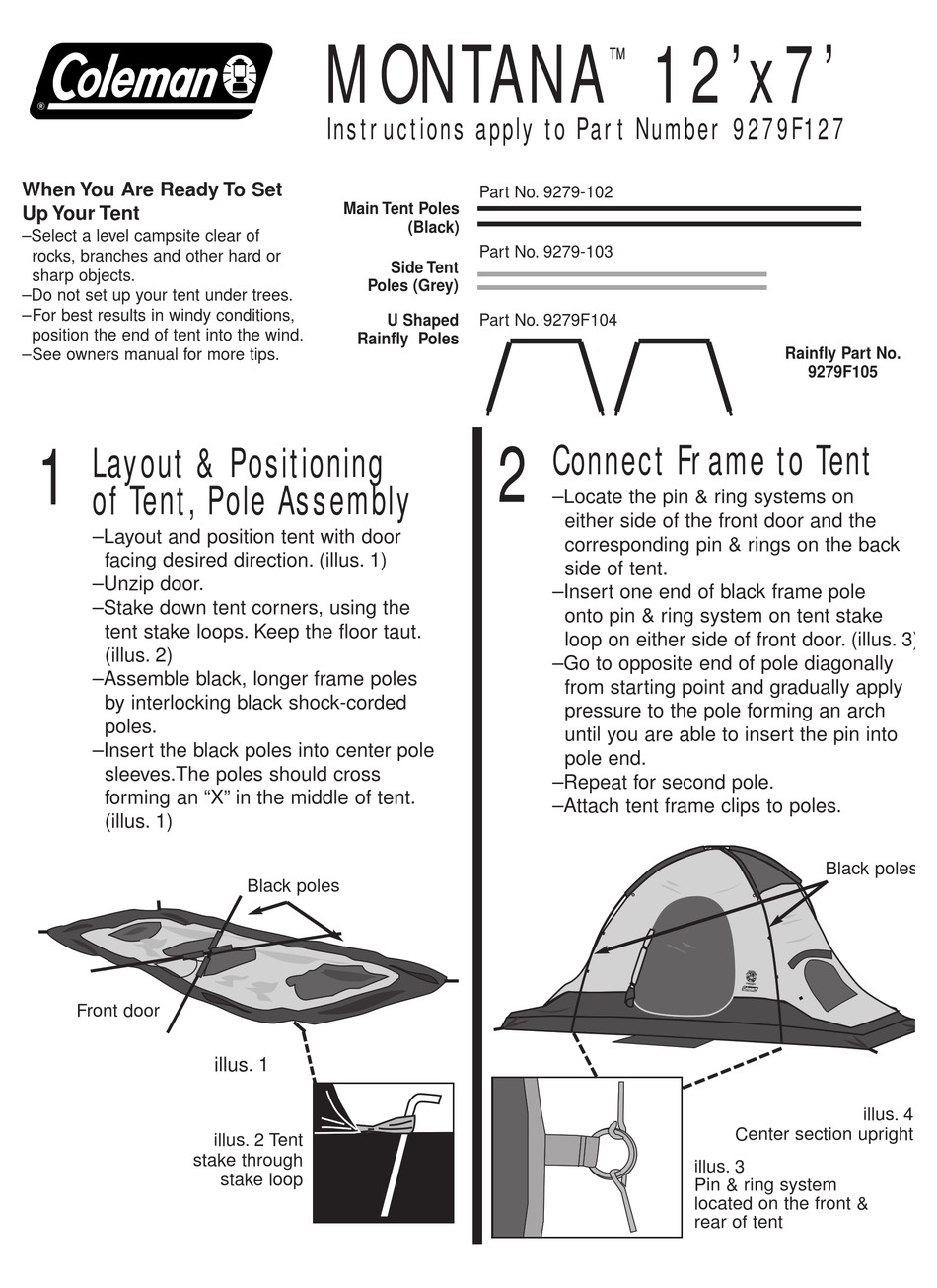 coleman montana 12cv tent